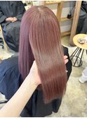 ピンクカラー×髪質改善トリートメント