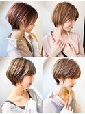 20代30代40代大人美人艶カラーハイライトショート白髪染め