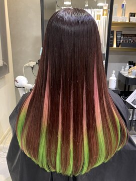 トルネード(TORNADO) 鬼滅の刃カラー 甘露寺蜜璃推しカラー インナーカラー S929