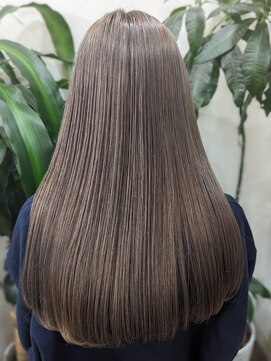 アン(Hair make un) ミルクティーグレージュ