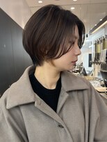 ロンドシエル 横浜(Lond ciel)&nbsp;前髪なし大人美人ショート×グレーベージュ【横浜モード】