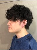 波巻きパーマ マッシュウルフ 束感スタイリング【札幌】
