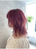 ☆くすみピンク×ミディアム☆