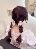 もこもこツインテール/梅田ヘアセット