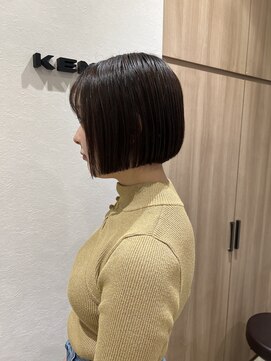 ステラバイケンジ(STELLA by KENJE) 大人綺麗ボブ/藤沢/髪質改善縮毛矯正/ショート/脱白髪染め透明感