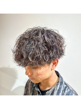 ルースト 西院店(ROOST) 波巻きパーマ×マッシュ×ブラウンカラー