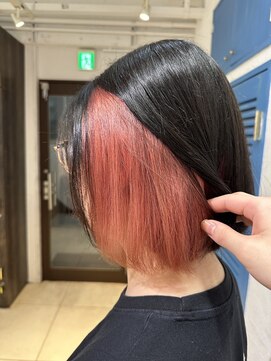 プライズ 成増店(prize) インナーカラー×ピンクカラーダブルカラー成増