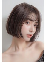 エールバイボヌール(Ere by Bonheur)&nbsp;【西梅田大阪駅】オリーブグレージュ　まとまるショートボブ