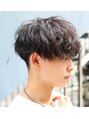 メンズフィール 南森町(MENS FEEL) ハイウェイトマッシュにシャドウパーマをON