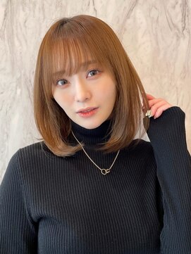 ハローバイシー 仙台(Hello by Sea) 外はねボブ×美髪[韓国/美髪/グレージュ]