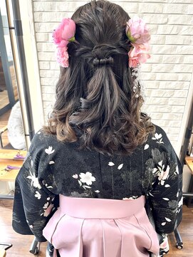 ザブックハンドサロン(The book hand salon) 袴×ヘアアレンジ