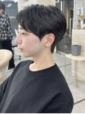 メンズ/men's/メンズカット/センターパート/曲がる縮毛矯正