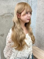 アロ 大阪梅田(alo)&nbsp;【momoa】つやつやブロンドべージュ《ブリーチ/大阪梅田》