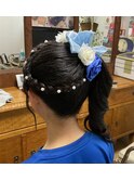 体育祭ヘアセット
