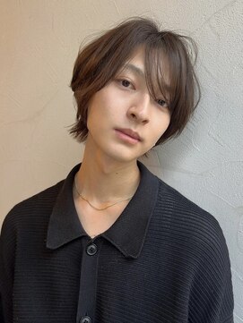 プロス(Pros) メンズマッシュショート/透明感アッシュベージュ/表参道