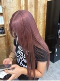 ピンクベージュ/ダブルカラー/ケアブリーチ/髪質改善/新潟/駅南