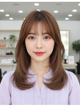 レイヤーカット×顔まわり