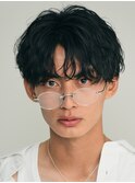 新橋メンズパーマフェザーパーマシャドウパーマセンターパート