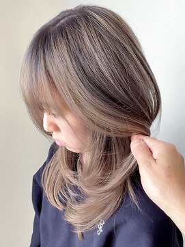 サラジュ 仁川店(SARAJU) 【カラー特化サロン】ブリーチありデザイン×シャドウルーツ