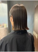 柔らか透明感カラー/ブリーチなし/オリーブブラウン/大阪梅田