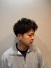 【　メンズ　】　カット＋ツイスト系パーマ《襟&眉剃り付き》￥9500→￥8500