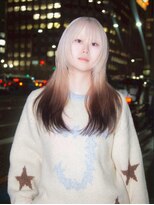ユルク(JURK nagoya) 栄/ミルクティーブロンド/ダークブルー/デジタルパーマ