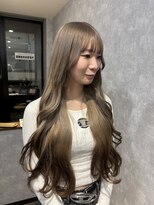 ルル(Lulu)&nbsp;エンドカラーハイトーンミルクティーベージュ