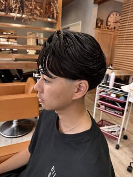 ヘア ロンドン カフェ(HAIR LONDON CAFE) 毛流れパーマ