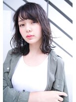 ロジッタ(ROJITHA)&nbsp;【ROJITHA】  アイスグレージュ×ウェットウェーブミディ