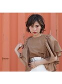 ポイントカラーがオシャレなアンニュイカール