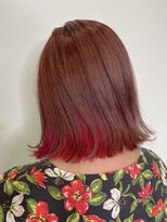 サロウィン 池袋(SALOWIN)&nbsp;切りっぱなしボブ×インナーバインピンク02