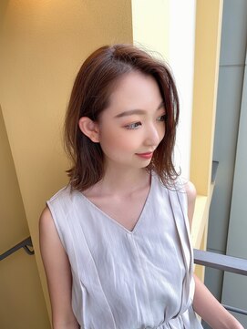 ロンド ストラーダ 心斎橋(Lond strada) ショート×ハイライト白髪ぼかし×マチルダボブ[心斎橋]