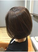 大人感あふれるナチュラルボブ