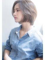 エイト 藤沢店(EIGHT fujisawa)&nbsp;【EIGHT藤沢】竹内ケンゴ ベージュ系ひし形ショートボブ小顔前髪