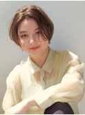 小顔丸みショート