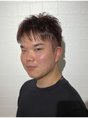 おすすめメンズヘア!暖色系カラーの爽やかツーブロックヘア