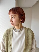 オーランド(ORLAND)&nbsp;オン眉ボブ　オレンジカラー