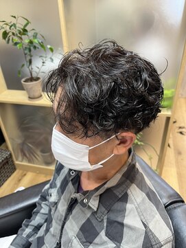 マインド サイトー ヘア アンド スパ mind saito hair&SPA センターパート×アップバング×スパイラル×アッシュ