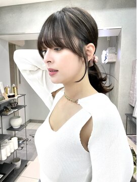 ヴェイン 渋谷(vain) 顔周りカット レイヤーカット 大人可愛い 20代30代40代 渋谷