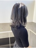 ◎ブリーチなしダブルカラーグレージュラベンダーアッシュ