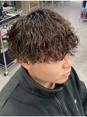 波巻きスパイラルパーマメンズマッシュパーマツイストパーマ