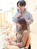 【まずはこれ♪お手軽セット】カット+炭酸ヘッドスパ+無料頭皮診断付￥11000→
