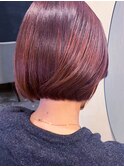 20代30代40代大人可愛いミニボブショコラブラウン透明感小顔
