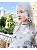 透明感ハイトーンカラー/韓国ワンホン/顔周り前髪カット