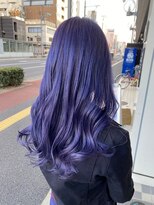 プログレス ひばりヶ丘店(PROGRESS)&nbsp;『lavender purple』デザインカラー×ブリーチカラー 10代/20代
