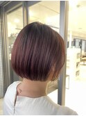 赤み×艶ボブ