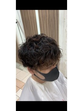 アース 天満橋店(HAIR & MAKE EARTH) 無造作マッシュメンズショート☆マットカラーデジタルパーマ