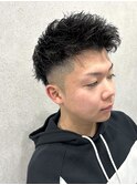 ツーブロック 爽やかベリーショート