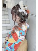 【吉祥寺Ｐiece】成人式卒業式ヘアセット+振袖袴着付け早朝も◎