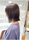 パツっと切りっぱなしボブ！成人式後のイメチェンお任せ下さい♪